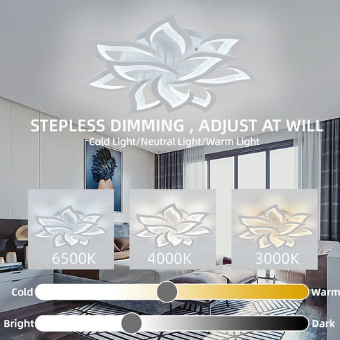 Amélie Smarte LED Deckenleuchte im Blüten-Design | Shiraki