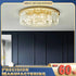 Sabine Kristall-Deckenleuchte Elegante Gold-Kristalllampe