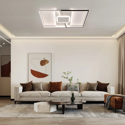 Nils LED Deckenleuchte Dimmbar Aluminium und Eisen | Shiraki