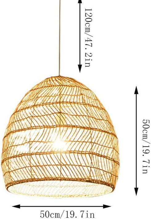 Élodie Pendelleuchte Rattan & Bambus E27 | Shiraki