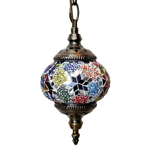 Colette Retro Türkische Mosaik-Pendelleuchte E27 | Shiraki