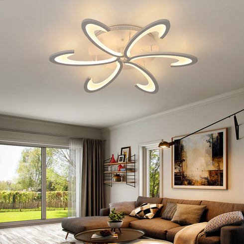 Siena Modern Acrylic LED Chandelier Ceiling Light | Shiraki