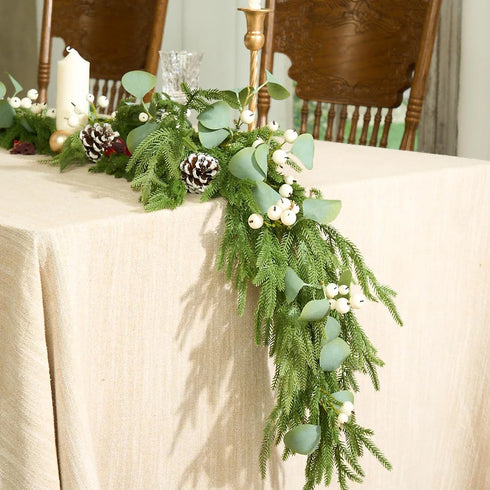 Realistische Weihnachtsgirlande – Weihnachten Künstliche Dekoration