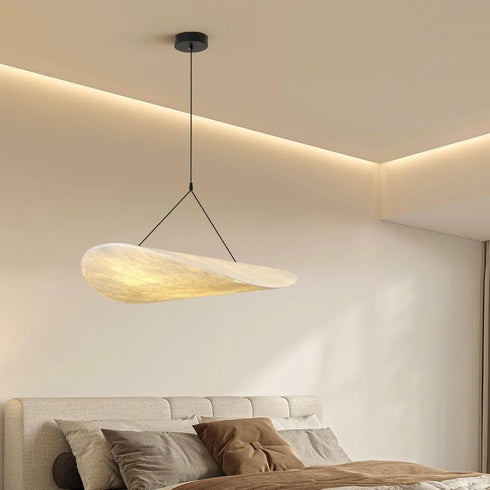 Elisa Japandi Wabi-Sabi Hängeleuchte mit Seidenschirm | Shiraki