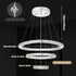 Ingrid K9 Kristall Pendelleuchte 3-Ring Dimmbar | Shiraki