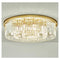 Sabine Kristall-Deckenleuchte Elegante Gold-Kristalllampe