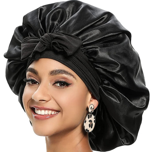 Satin Schlafhauben Nachtmütze für Damen | HaarTraum