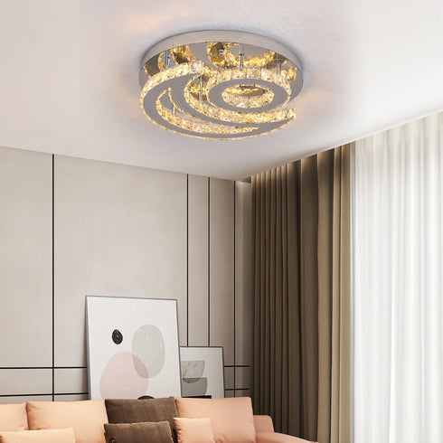 Elena – LED-Kristall-Deckenleuchte Kronleuchter | Shiraki