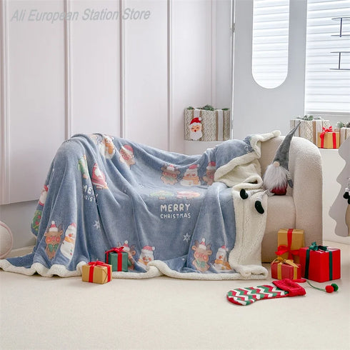 Elina Weihnachtsfleecedecke 100% Polyester | Shiraki