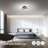 Helena LED-Deckenleuchte Metall Gebogenes Design | Shiraki