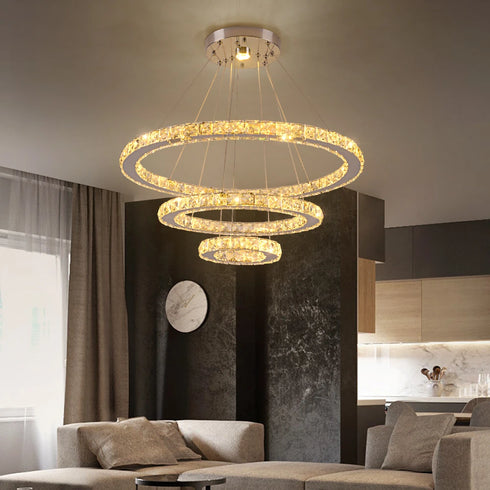 Anika Luxus LED Kristall-Kronleuchter | Shiraki