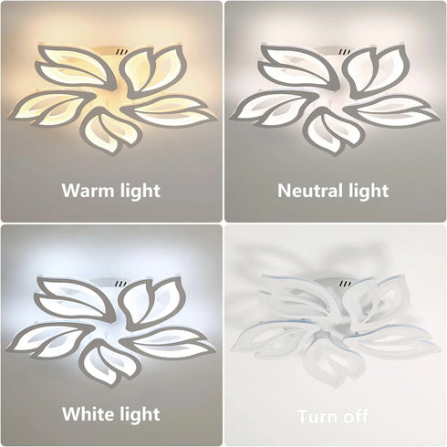 Vidar LED Deckenleuchte 5-flammig Dimmbar Weiß | Shiraki