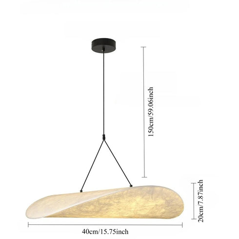 Elisa Japandi Wabi-Sabi Hängeleuchte mit Seidenschirm | Shiraki