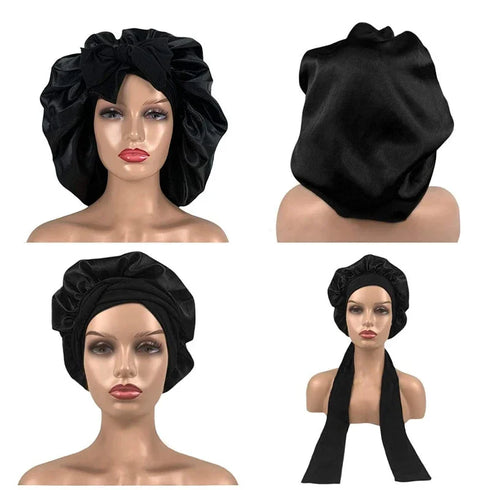 Satin Schlafhauben Nachtmütze für Damen | HaarTraum