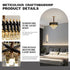 Vittoria 3-stufiger Schwarz-Gold Kristall-Kronleuchter | Shiraki