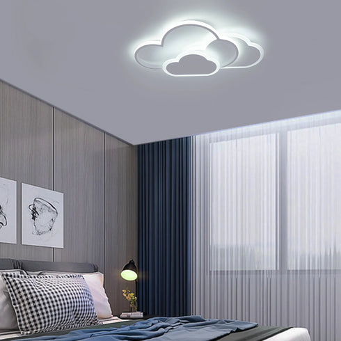 Runa LED Deckenleuchte Wolkenform 3-Farben Weiß | Shiraki