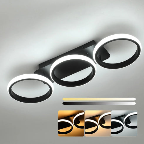 Vionne – LED Deckenleuchte 12W Drei-Ring Design | Shiraki