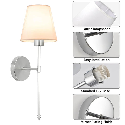 Fabienne LED Stoff Wandleuchte RGB | Shiraki