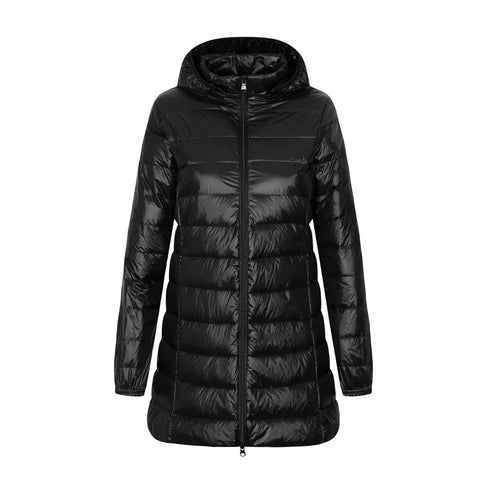 DAMEN WINTER DAUNENJACKE MIT VERSTELLBARER KAPUZE