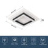 Élodie – LED Deckenleuchte 30W Quadratisch 4500K Neutralweiß | Shiraki