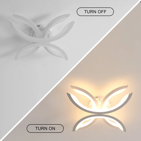 Axel LED Deckenleuchte Blütenform Dimmbar mit Fernbedienung | Shiraki