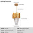 Johanna Nordic LED-Pendelleuchte Kronleuchter | Shiraki