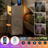 Iori Nachttisch mit Licht 2AC 2USB Ladestation Bluetooth-Lichtstreifen | Shiraki