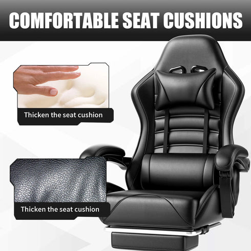 Luca Ergonomischer Gaming-Stuhl mit Fußstütze