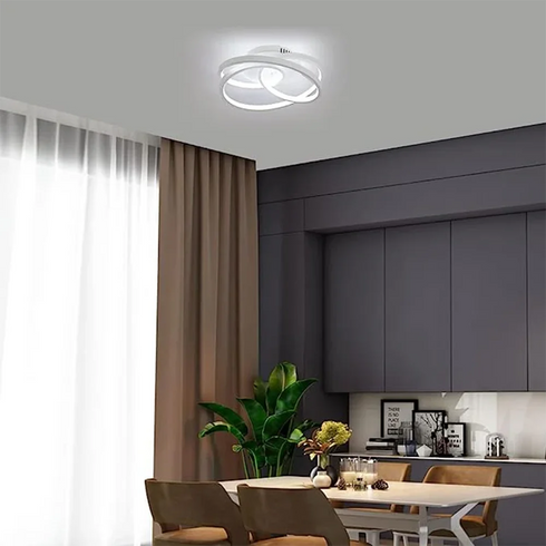Viggo LED Deckenleuchte Minimalistisch Weiß | Shiraki