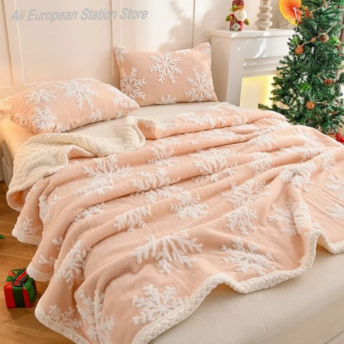 Savannah doppelseitiger Flanell ‑ Fleecedecke | Shiraki