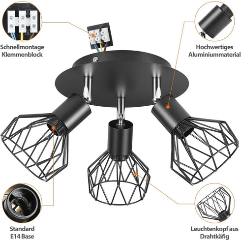 Soren LED Deckenstrahler schwenkbar E14 | Shiraki
