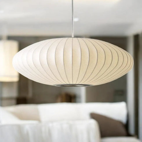 Chiara Japanische Seiden Pendelleuchte Wabi-Sabi LED | Shiraki