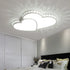 Eira LED Deckenleuchte Herzform Kristall Acryl 48W Kaltweiß | Shiraki