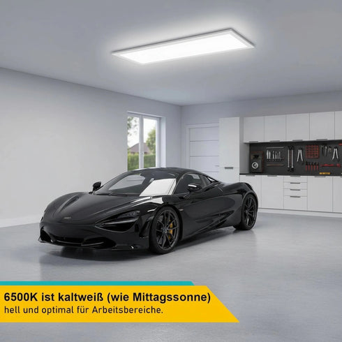 Sindre LED Panel Deckenleuchte Weiß | Shiraki