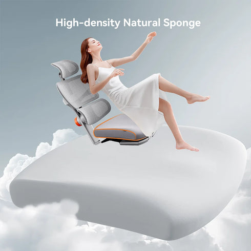 Fabio Ergonomischer Gaming- und Büro-Stuhl – Adaptive Lendenstütze & Fußstütze