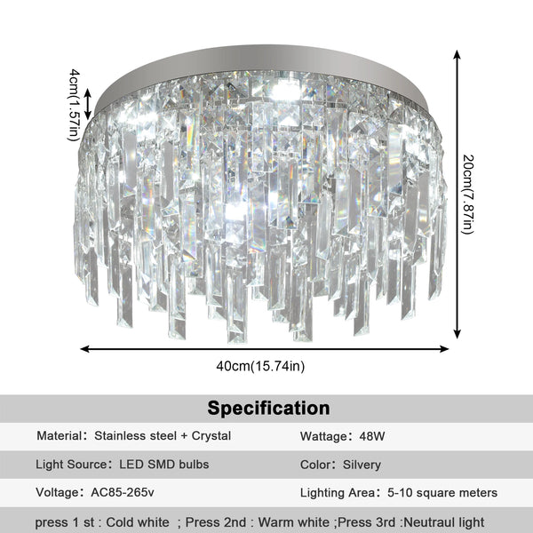 Valencia – LED Kristall-Kronleuchter Decke | Shiraki