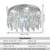 Adrienne – Moderne LED-Kristall-Kronleuchter-Deckenleuchte | Shiraki