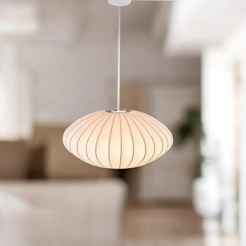 Chiara Japanische Seiden Pendelleuchte Wabi-Sabi LED | Shiraki