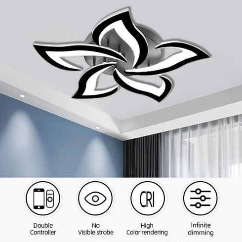 Amélie Smarte LED Deckenleuchte im Blüten-Design | Shiraki