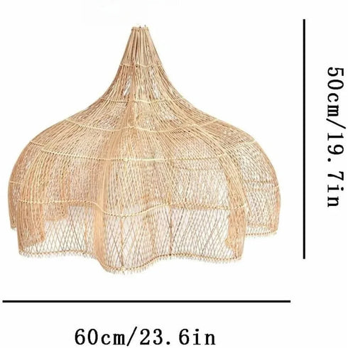 Amélie Bambus Rattan Pendelleuchte | Shiraki