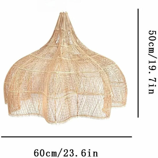 Amélie Bambus Rattan Pendelleuchte | Shiraki
