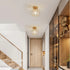 Freja Kristall LED Deckenleuchte E27 Metall Gold | Shiraki