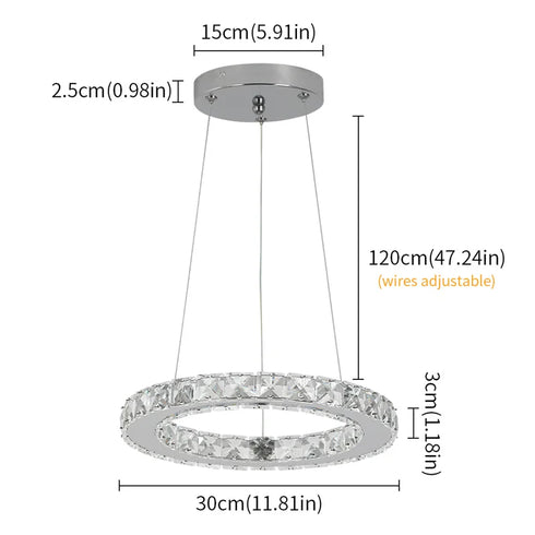 Madeleine Moderner LED-Ringleuchter für Esszimmer | Shiraki