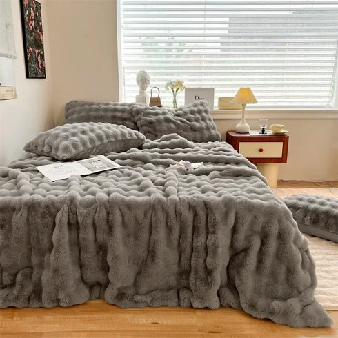 Madison Weiche Sherpa‑Korallenfleece-Deck | Shiraki