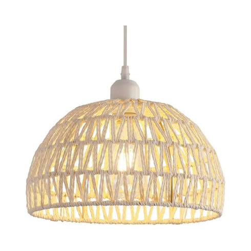 Sigrid Rattan Kronleuchte E27 Landhausstil | Shiraki
