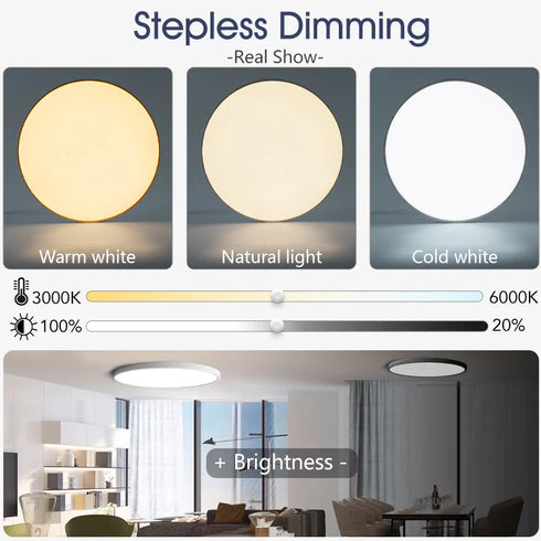 Alva LED Deckenleuchte Dimmbar Smart | Shiraki