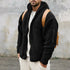 Thorian Herren-Fleecejacke mit Kapuze Lockere Passform