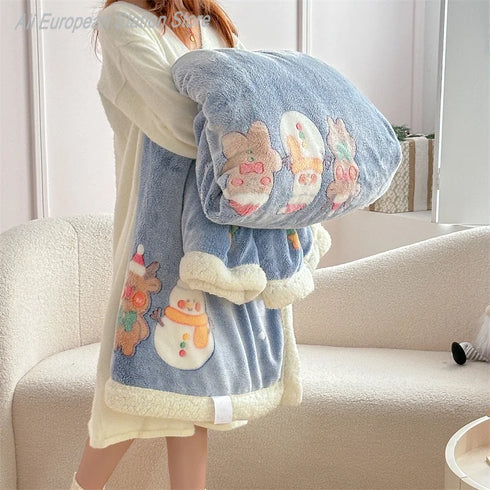 Elina Weihnachtsfleecedecke 100% Polyester | Shiraki