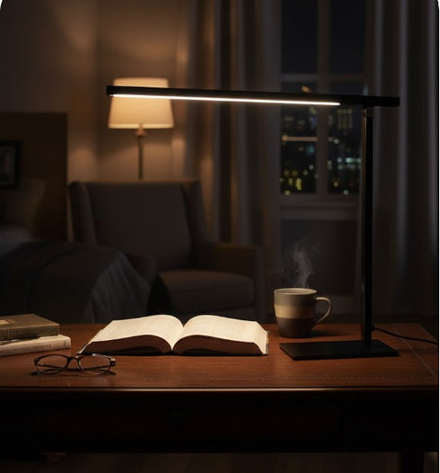 Celandine LED Schreibtischleuchte Schwarz E28 Memory | Shiraki