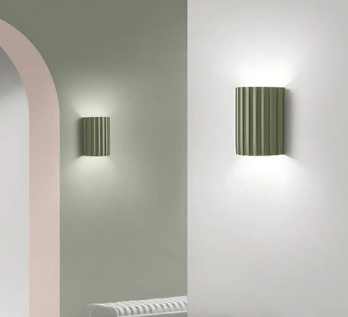 Valeria Nordic LED Wandleuchte Grün | Shiraki